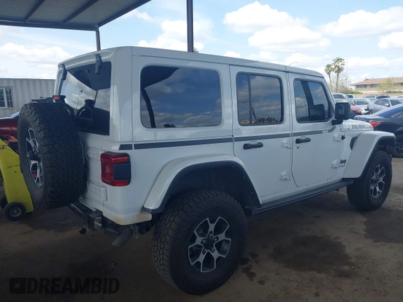 2022 Jeep Wrangler Unlimited Rubicon z VIN 1C4JJXFM6NW234295, wystawiony jako IAAI lot #41906475 z przebiegiem 47 546 mil mil oraz . Historia ofert i sprzedaży dostępna na DreamBid. Obrazek 4.