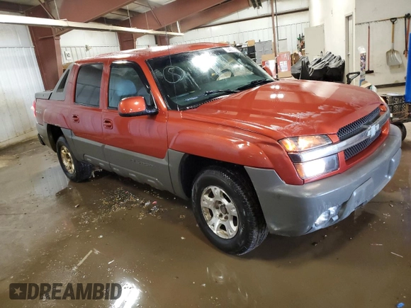2002 Chevrolet Avalanche with VIN 3GNEK13T32G219648, listed as a Copart auction lot 54231335 with 206,469 mi miles and Clean Title. Bid and sale history available at DreamBid. Image 4.