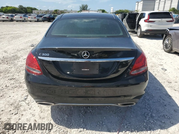 2017 Mercedes-Benz C 300 with VIN 55SWF4JBXHU210780, listed as a Copart auction lot 60922285 with 156,519 mi miles and Salvage title. Bid and sale history available at DreamBid. Image 6.