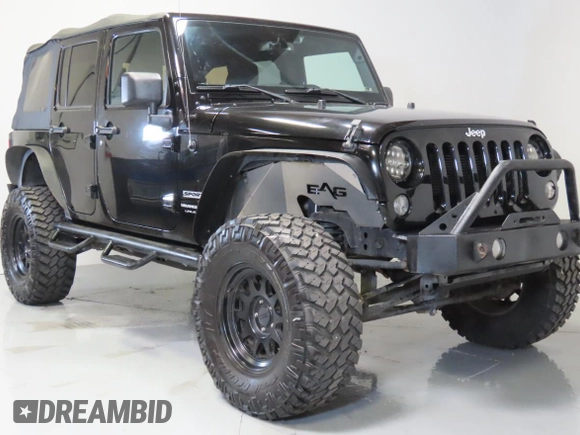2018 Jeep Wrangler Unlimited Sport S with VIN 1C4HJWDG8JL927497, listed as a Copart auction lot 62701315 with 91,992 mi miles and Salvage title. Bid and sale history available at DreamBid. Image 1.