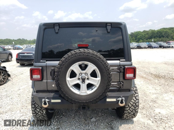 2018 Jeep Wrangler Unlimited Sport z VIN 1C4HJXDG1JW225039, wystawiony jako Copart lot #58772725 z przebiegiem 80 839 mil mil oraz Szkoda całkowita • Salvage title. Historia ofert i sprzedaży dostępna na DreamBid. Obrazek 6.