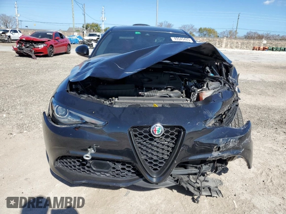 2022 Alfa Romeo Giulia Veloce with VIN ZARFAMBN2N7665252, listed as a Copart auction lot 49545425 with 31,935 mi miles and Non Repairable. Bid and sale history available at carsss.com. Image 5.