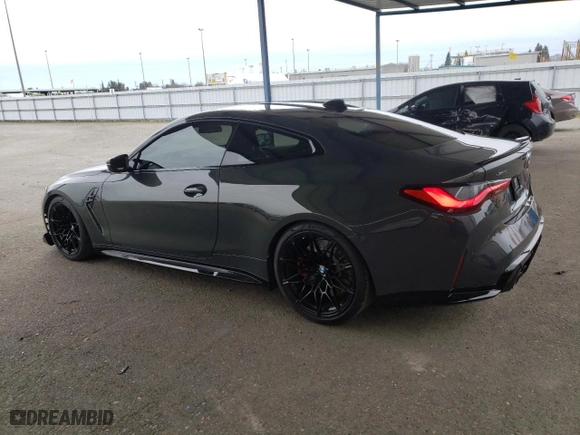 2023 BMW M4 Competition xDrive with VIN WBS43AZ06PCM98210, listed as a Copart auction lot 45048145 with NaN miles and Salvage Title. Bid and sale history available at carsss.com. Image 2.