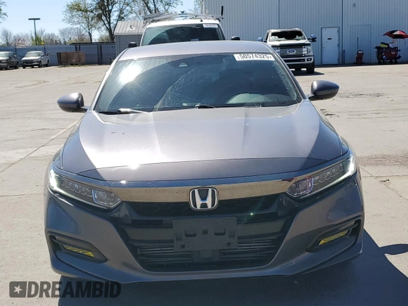 2019 Honda Accord Sedan Sport 1.5T with VIN 1HGCV1F3XKA174131, listed as a Copart auction lot 50574325 with 67,601 mi miles and Salvage Title. Bid and sale history available at carsss.com. Image 5.