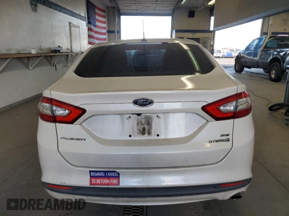2014 Ford Fusion SE Hybrid with VIN 3FA6P0LU7ER349951, listed as a Copart auction lot 48247925 with 197,441 mi miles and Salvage Title. Bid and sale history available at DreamBid. Image 6.