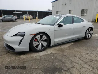 2022 Porsche Taycan 4S with VIN WP0AB2Y13NSA45326, listed as a Copart auction lot 38375504 with 5,856 mi miles and Salvage Title. Bid and sale history available at DreamBid. Image 1.