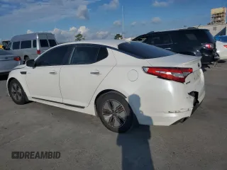 2013 Kia Optima Hybrid LX with VIN KNAGM4ADXD5047621, listed as a Copart auction lot 72852404 with 128,632 mi miles and Non Repairable. Bid and sale history available at carsss.com. Image 2.