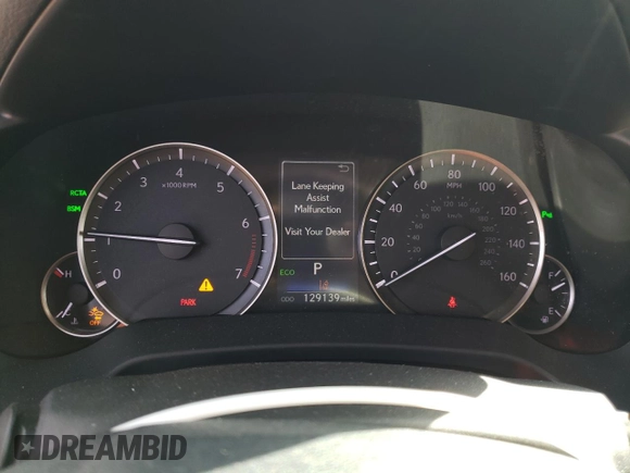 2019 Lexus RX with VIN JTJDZKCAXK2017352, listed as a Copart auction lot 44437085 with 129,139 mi miles and Salvage Title. Bid and sale history available at carsss.com. Image 9.