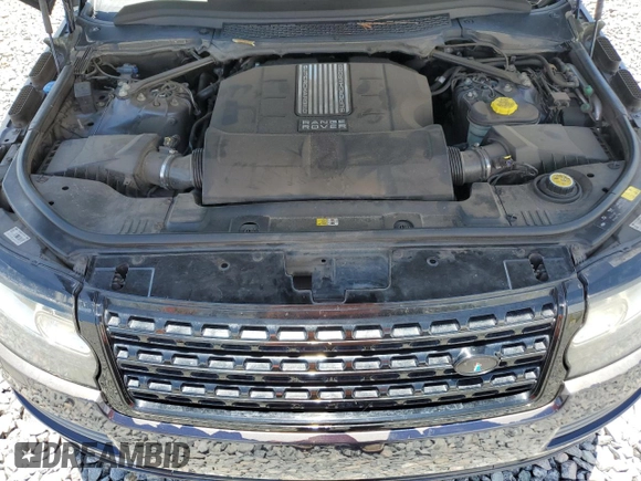 2014 Land Rover Range Rover Supercharged with VIN SALGS3TF4EA185528, listed as a Copart auction lot 61385675 with 83,334 mi miles and Salvage title. Bid and sale history available at DreamBid. Image 12.