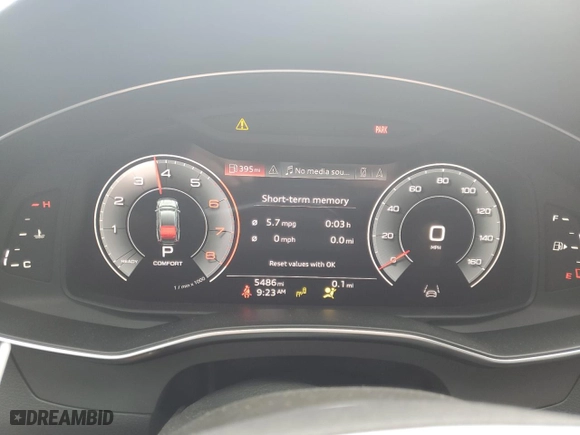 2023 Audi A7 Prestige with VIN WAUV2BF28PN042818, listed as a Copart auction lot 70894594 with 5,486 mi miles and Salvage Title. Bid and sale history available at carsss.com. Image 9.