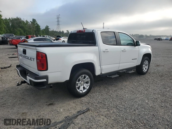 2022 Chevrolet Colorado 2WD LT with VIN 1GCGSCEA7N1153522, listed as a Copart auction lot 51388125 with 33,572 mi miles and Salvage title. Bid and sale history available at DreamBid. Image 3.