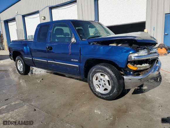 2002 Chevrolet Silverado 1500 LS with VIN 2GCEC19T421106474, listed as a Copart auction lot 46356395 with 151,620 mi miles and Salvage Title. Bid and sale history available at carsss.com. Image 4.