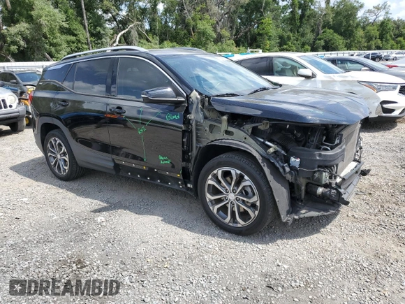 2019 GMC Terrain SLT z VIN 3GKALPEX4KL265511, wystawiony jako Copart lot #55460925 z przebiegiem 57 426 mil mil oraz Szkoda całkowita • Salvage title. Historia ofert i sprzedaży dostępna na DreamBid. Obrazek 4.