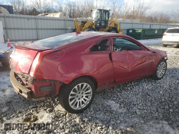 2013 Cadillac CTS Coupe Performance with VIN 1G6DL1E36D0111131, listed as a Copart auction lot 42218675 with 163,949 mi miles and Salvage Title. Bid and sale history available at carsss.com. Image 3.