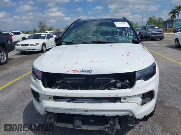2023 Jeep Compass (RED) Edition with VIN 3C4NJDCN9PT564826, listed as a IAAI auction lot 41779307 with 52,344 mi miles and . Bid and sale history available at carsss.com. Image 6.