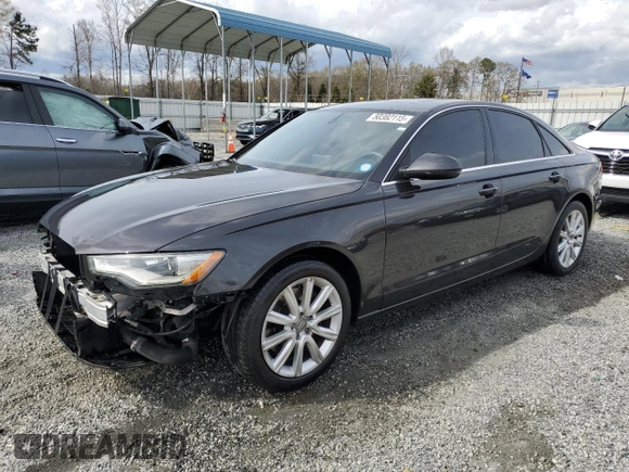2014 Audi A6 2.0T Premium Plus with VIN WAUDFAFC3EN019690, listed as a Copart auction lot 50382115 with 116,928 mi miles and Salvage Title. Bid and sale history available at carsss.com. Image 1.