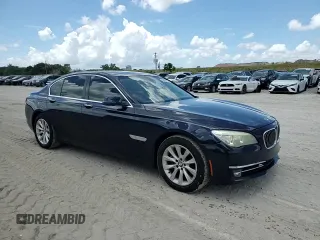 2013 BMW 7 Series 740i with VIN WBAYA6C58DC995008, listed as a Copart auction lot 62008795 with 95,974 mi miles and Salvage title. Bid and sale history available at DreamBid. Image 13.
