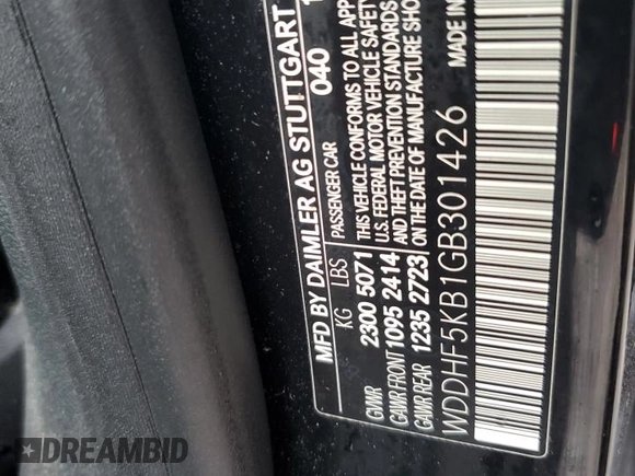 2016 Mercedes-Benz E 350 Sport with VIN WDDHF5KB1GB301426, listed as a Copart auction lot 42018675 with 110,853 mi miles and Salvage Title. Bid and sale history available at DreamBid. Image 13.