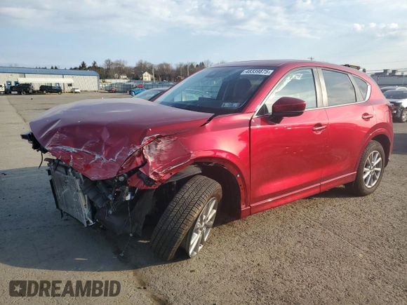 2024 Mazda CX-5 S Preferred with VIN JM3KFBCL2R0471760, listed as a Copart auction lot 48339875 with 13,753 mi miles and Salvage Title. Bid and sale history available at DreamBid. Image 1.