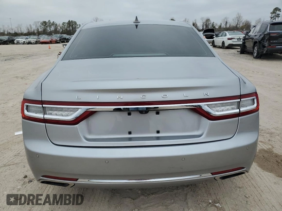 2020 Lincoln Continental Standard with VIN 1LN6L9PK7L5603088, listed as a Copart auction lot 42013595 with 55,373 mi miles and Salvage Title. Bid and sale history available at carsss.com. Image 6.