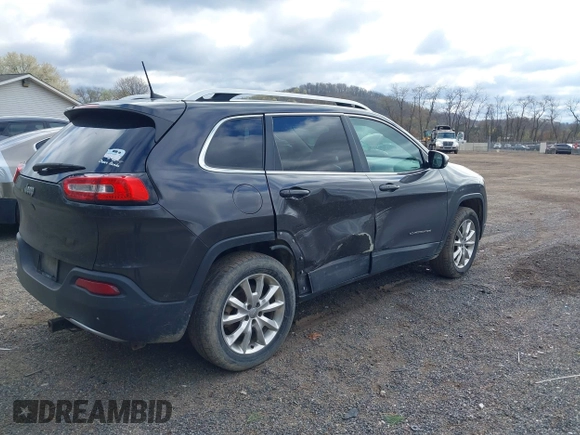 2016 Jeep Cherokee Limited with VIN 1C4PJMDB8GW309110, listed as a IAAI auction lot 41990343 with 163,054 mi miles. Bid and sale history available at carsss.com. Image 4.