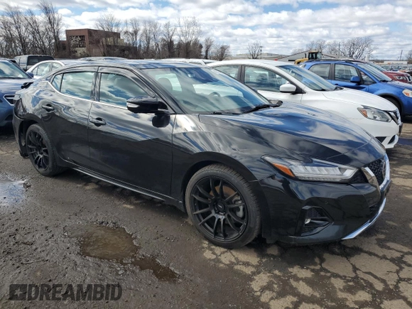 2020 Nissan Maxima SR with VIN 1N4AA6EV8LC381971, listed as a Copart auction lot 49859545 with 65,169 mi miles and Salvage Title. Bid and sale history available at DreamBid. Image 4.