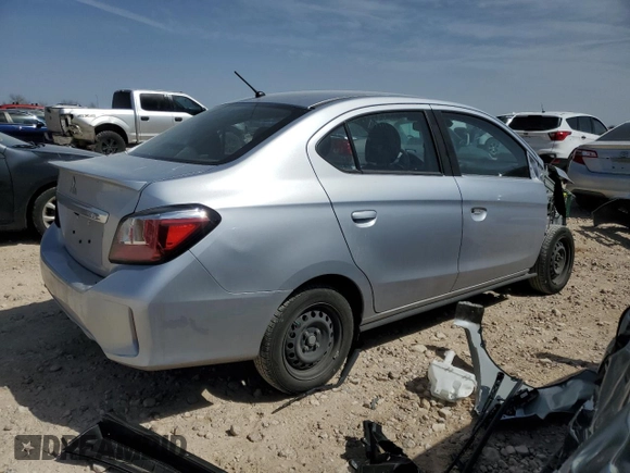 2024 Mitsubishi Mirage ES z VIN ML32FUFJ3RHF03802, wystawiony jako Copart lot #47757585 z przebiegiem 19 944 mil mil oraz Szkoda całkowita • Salvage title. Historia ofert i sprzedaży dostępna na DreamBid. Obrazek 3.