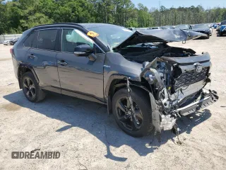 2021 Toyota RAV4 Hybrid XSE with VIN 4T3E6RFV2MU011112, listed as a Copart auction lot 54613935 with Not provided miles and Salvage title. Bid and sale history available at DreamBid. Image 4.