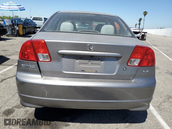 2004 Honda Civic LX z VIN 2HGES16514H613529, wystawiony jako Copart lot #56222275 z przebiegiem 120 134 mil mil oraz Szkoda całkowita • Salvage title. Historia ofert i sprzedaży dostępna na DreamBid. Obrazek 6.