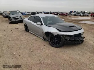 2019 Dodge Charger Scat Pack with VIN 2C3CDXGJ9KH742490, listed as a Copart auction lot 48196865 with 18,861 mi miles and Salvage Title. Bid and sale history available at carsss.com. Image 10.