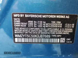 2019 MINI Countryman Cooper S with VIN WMZYT5C50K3J87689, listed as a Copart auction lot 53186975 with 32,688 mi miles and Salvage Title. Bid and sale history available at carsss.com. Image 13.