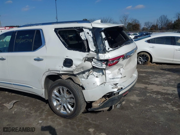 2021 Chevrolet Traverse High Country with VIN 1GNEVNKW9MJ200257, listed as a IAAI auction lot 41545240 with 72,842 mi miles. Bid and sale history available at carsss.com. Image 6.