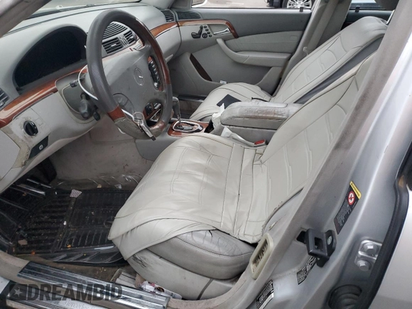 2004 Mercedes-Benz S-Class 4.3L with VIN WDBNG83J64A424124, listed as a Copart auction lot 85341024 with 0 mi miles and Non Repairable. Bid and sale history available at carsss.com. Image 7.