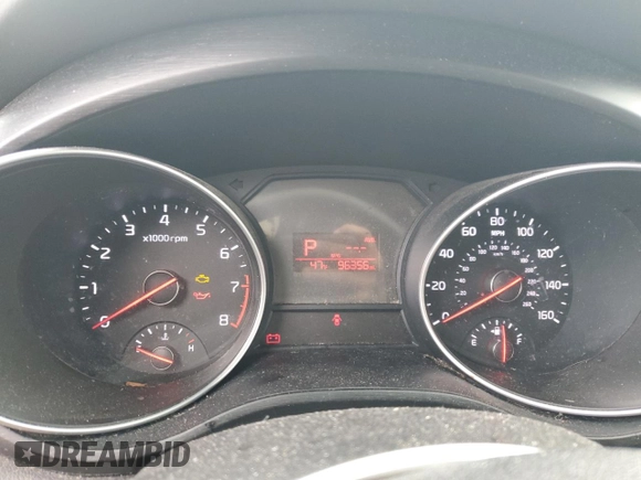 2015 Kia Sedona LX with VIN KNDMB5C19F6031606, listed as a Copart auction lot 51302835 with 96,356 mi miles and Salvage Title. Bid and sale history available at DreamBid. Image 9.