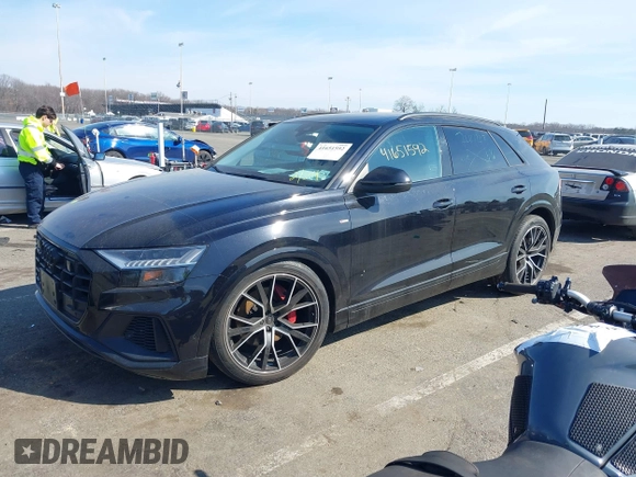 2021 Audi Q8 Prestige z VIN WA1FVAF18MD012276, wystawiony jako IAAI lot #41651592 z przebiegiem 45 615 mil mil oraz . Historia ofert i sprzedaży dostępna na DreamBid. Obrazek 17.