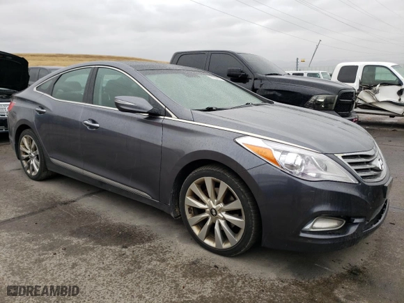 2013 Hyundai Azera with VIN KMHFH4JG8DA324072, listed as a Copart auction lot 75138294 with 120,232 mi miles and Clean Title. Bid and sale history available at carsss.com. Image 4.