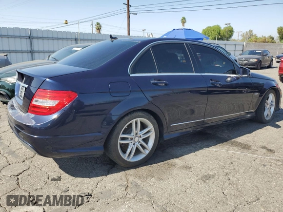 2012 Mercedes-Benz C 250 Sport with VIN WDDGF4HB6CR214751, listed as a Copart auction lot 61271155 with 133,097 mi miles and Clean title. Bid and sale history available at DreamBid. Image 3.