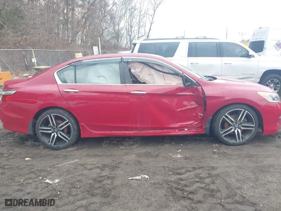 2016 Honda Accord Sedan Sport with VIN 1HGCR2F56GA080119, listed as a IAAI auction lot 41641186 with 166,076 mi miles. Bid and sale history available at carsss.com. Image 13.