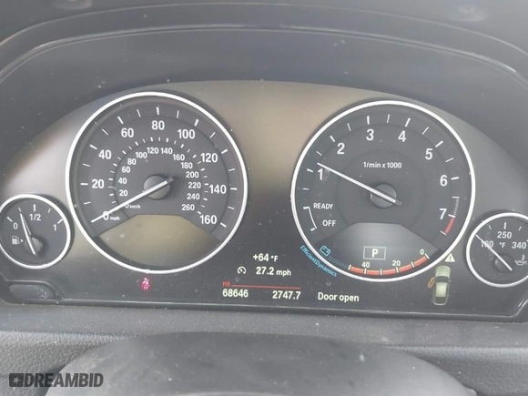 2015 BMW 3 Series Gran Turismo 328i xDrive with VIN WBA8Z5C51FGS37140, listed as a IAAI auction lot 41808573 with NaN miles. Bid and sale history available at carsss.com. Image 7.