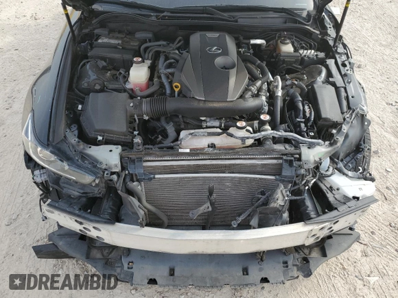 2020 Lexus IS 300 with VIN JTHAA1D20L5107123, listed as a Copart auction lot 82260834 with 58,169 mi miles and Salvage title. Bid and sale history available at DreamBid. Image 11.