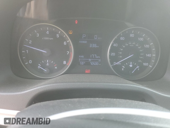 2017 Hyundai Elantra SE with VIN KMHD74LFXHU399021, listed as a Copart auction lot 51452275 with 70,500 mi miles and Salvage title. Bid and sale history available at DreamBid. Image 9.