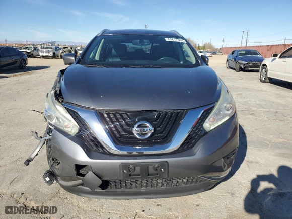 2017 Nissan Murano SV with VIN 5N1AZ2MG0HN135101, listed as a Copart auction lot 85617384 with 91,167 mi miles and Salvage Title. Bid and sale history available at carsss.com. Image 5.