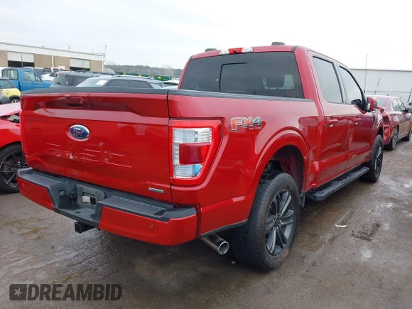 2023 Ford F-150 XL with VIN 1FTFW1E83PFA42070, listed as a IAAI auction lot 41520844 with 25,884 mi miles. Bid and sale history available at carsss.com. Image 4.