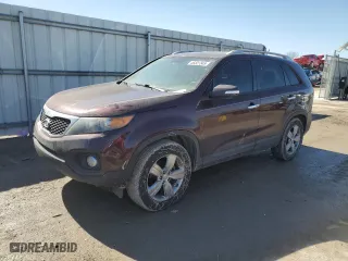 2013 Kia Sorento EX with VIN 5XYKU3A60DG337348, listed as a Copart auction lot 46501345 with 155,814 mi miles and Salvage Title. Bid and sale history available at carsss.com. Image 1.