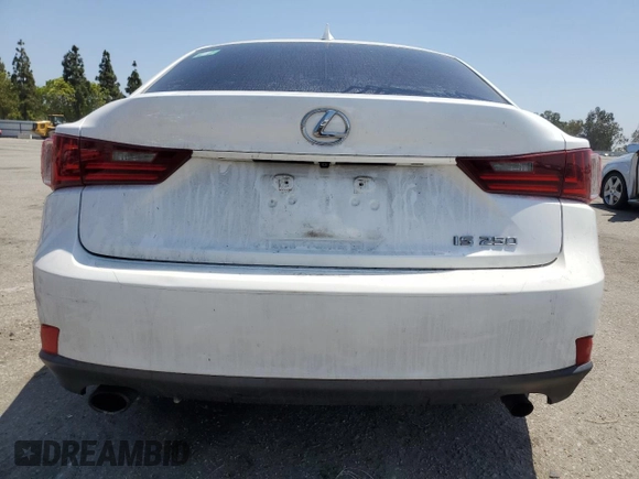 2014 Lexus IS 250 with VIN JTHBF1D26E5028855, listed as a Copart auction lot 61844245 with 113,767 mi miles and Salvage title. Bid and sale history available at DreamBid. Image 6.