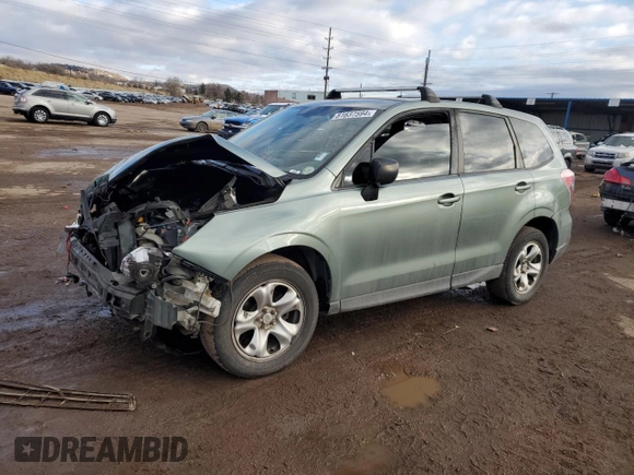 2015 Subaru Forester 2.5i with VIN JF2SJAAC4FG454421, listed as a Copart auction lot 81637594 with Not Provided miles and Salvage Title. Bid and sale history available at carsss.com. Image 1.