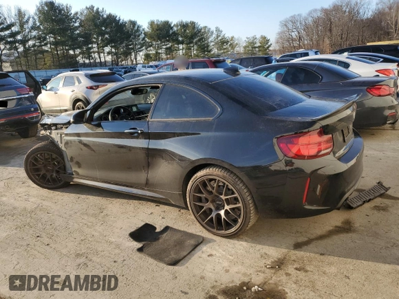 2021 BMW M2 Competition with VIN WBS2U7C05M7G52820, listed as a Copart auction lot 42303655 with 46,403 mi miles and Salvage Title. Bid and sale history available at carsss.com. Image 2.