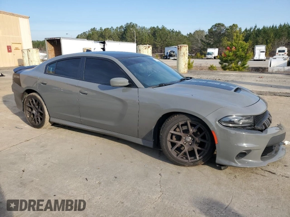 2019 Dodge Charger R/T with VIN 2C3CDXCT8KH588555, listed as a Copart auction lot 46393635 with 82,169 mi miles and Salvage Title. Bid and sale history available at carsss.com. Image 4.