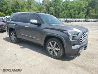 2023 Toyota Sequoia SR5 with VIN 7SVAAABA1PX007351, listed as a Copart auction lot 52858825 with 38,137 mi miles and Salvage Title. Bid and sale history available at carsss.com. Image 4.