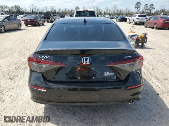 2025 Honda Civic Sedan Sport with VIN 2HGFE2F51SH533081, listed as a Copart auction lot 48998015 with 0 mi miles and Salvage Title. Bid and sale history available at carsss.com. Image 6.